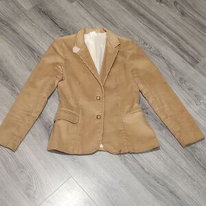 Vintage Camel Corduroy Elbow Patch Blazer Jacket